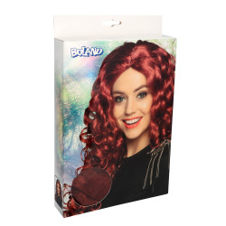 Paruka hnědá dámská vlnitá dlouhá